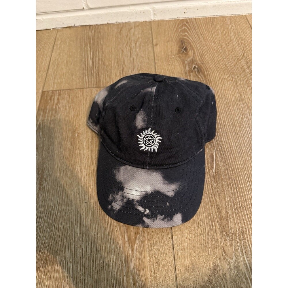 Supernatural Join The Hunt Adult Black Tie Dye Hat Cap Size Adjustable Strapback